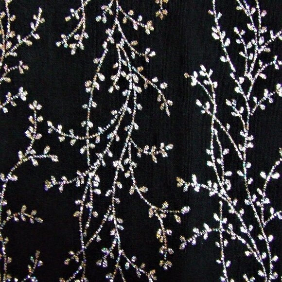 Ronnie Nicole blouse shirt top plus size silver black evening vintage whimsigoth - Picture 13 of 14